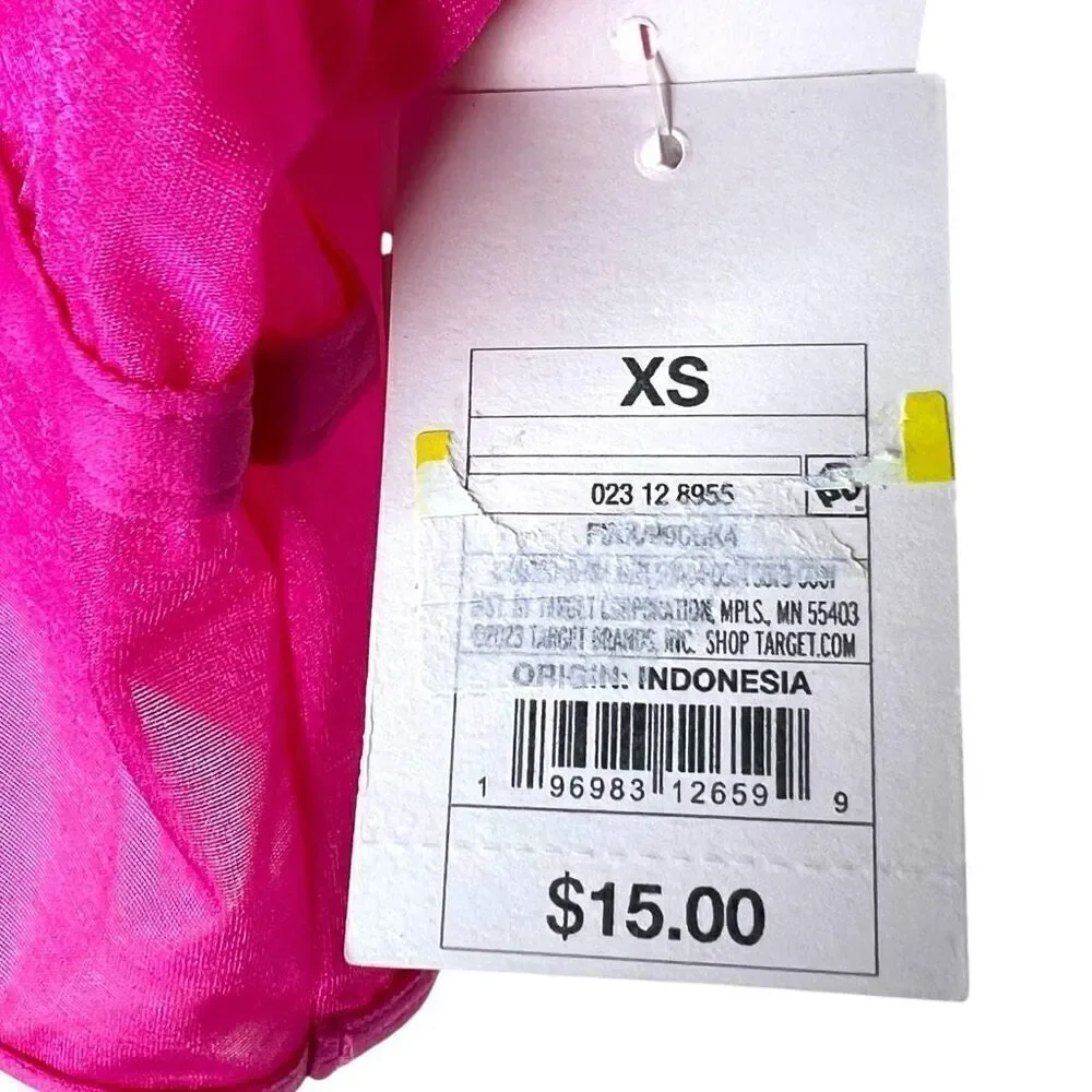 NEW Auden Women's Mesh Longline Pink Bralette XS